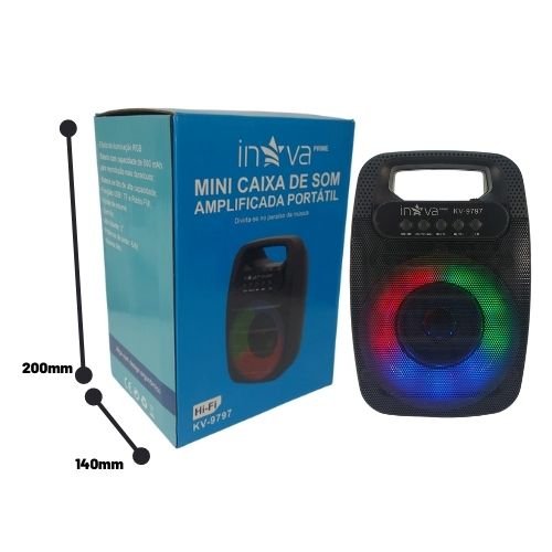 Mini caixa de Som Amplificada Portátil _Inova - Imagem 3